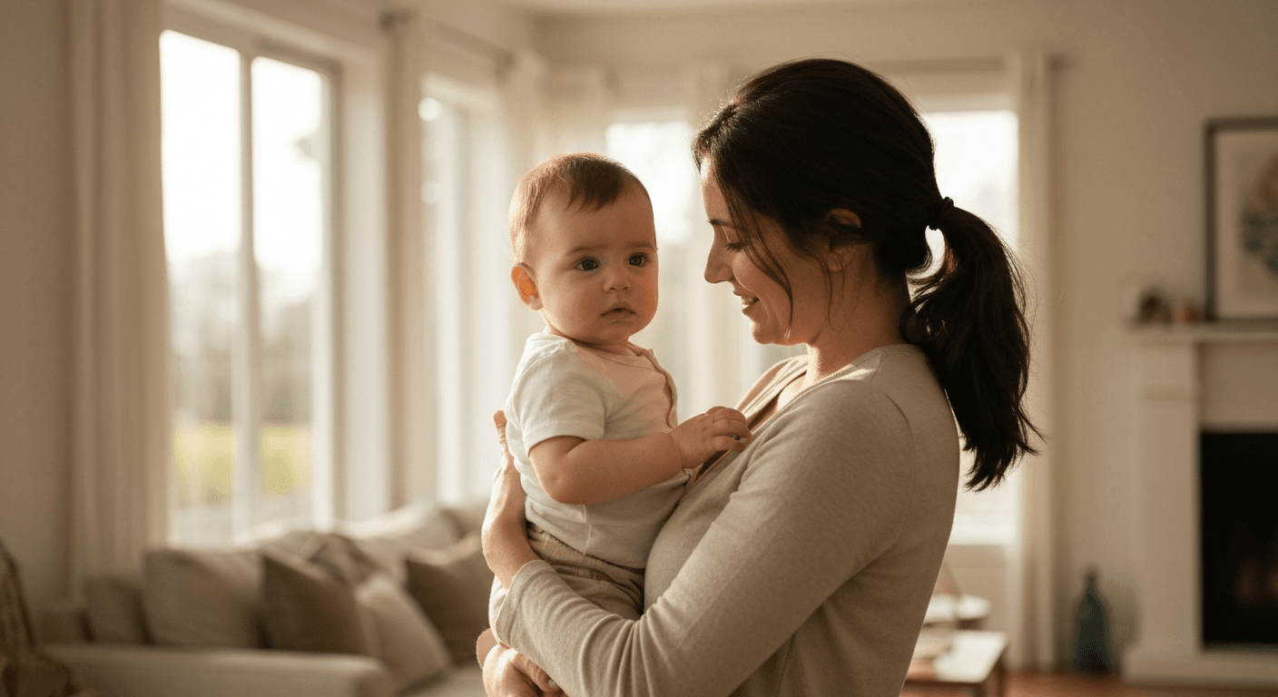 「赤ちゃんが寄り目に見えます」、偽斜視と本当の斜視の見分け方