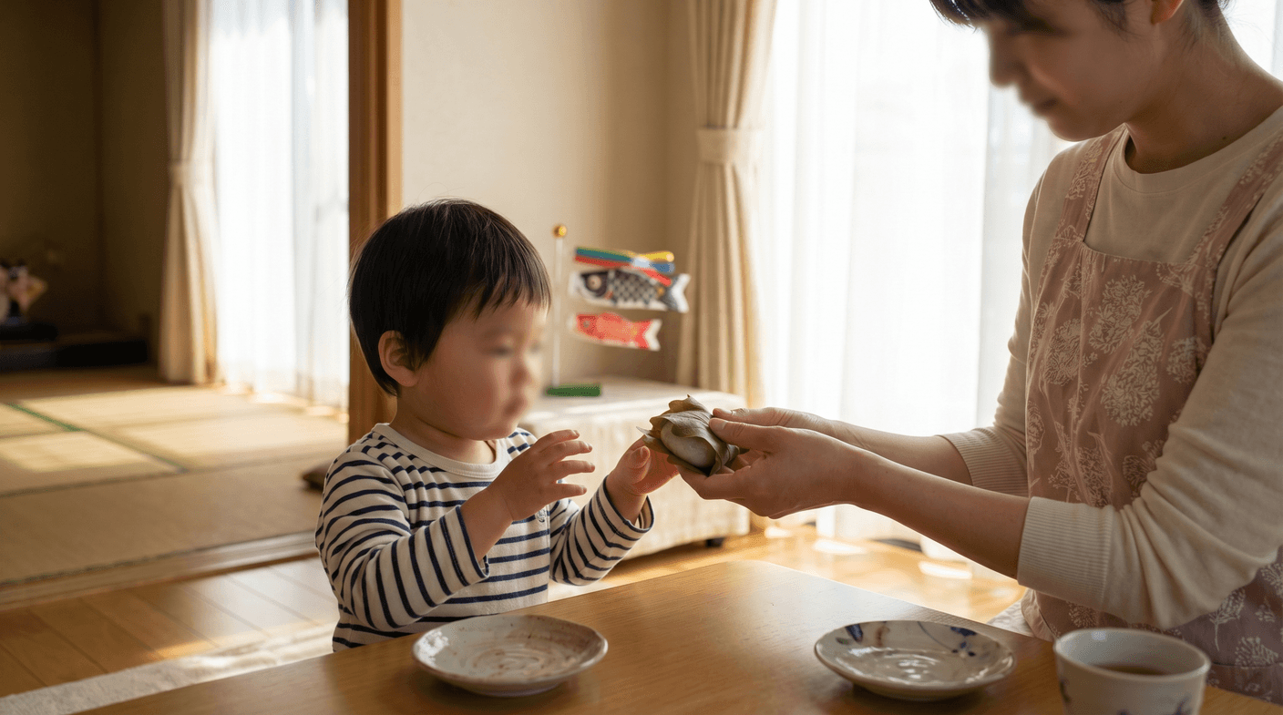 「こどもの日の柏餅」、伝統行事と安全