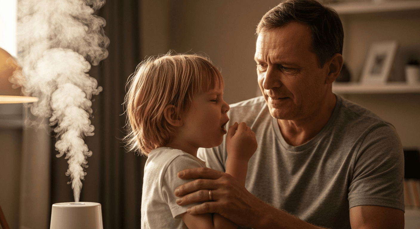 「オットセイのような咳が出ます」、クループ症候群