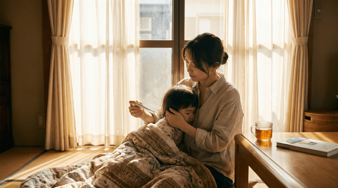 子どもの体温の正常値｜部位別の測り方と発熱基準