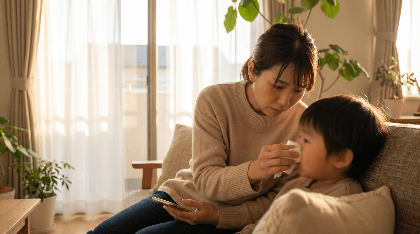 「鼻血が止まらない」、正しい止血法と受診の目安