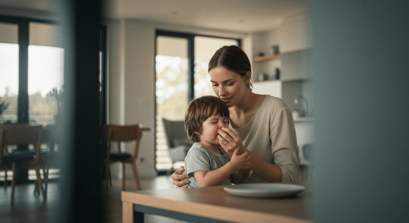 「鼻血が止まりません！」、子どもの鼻出血