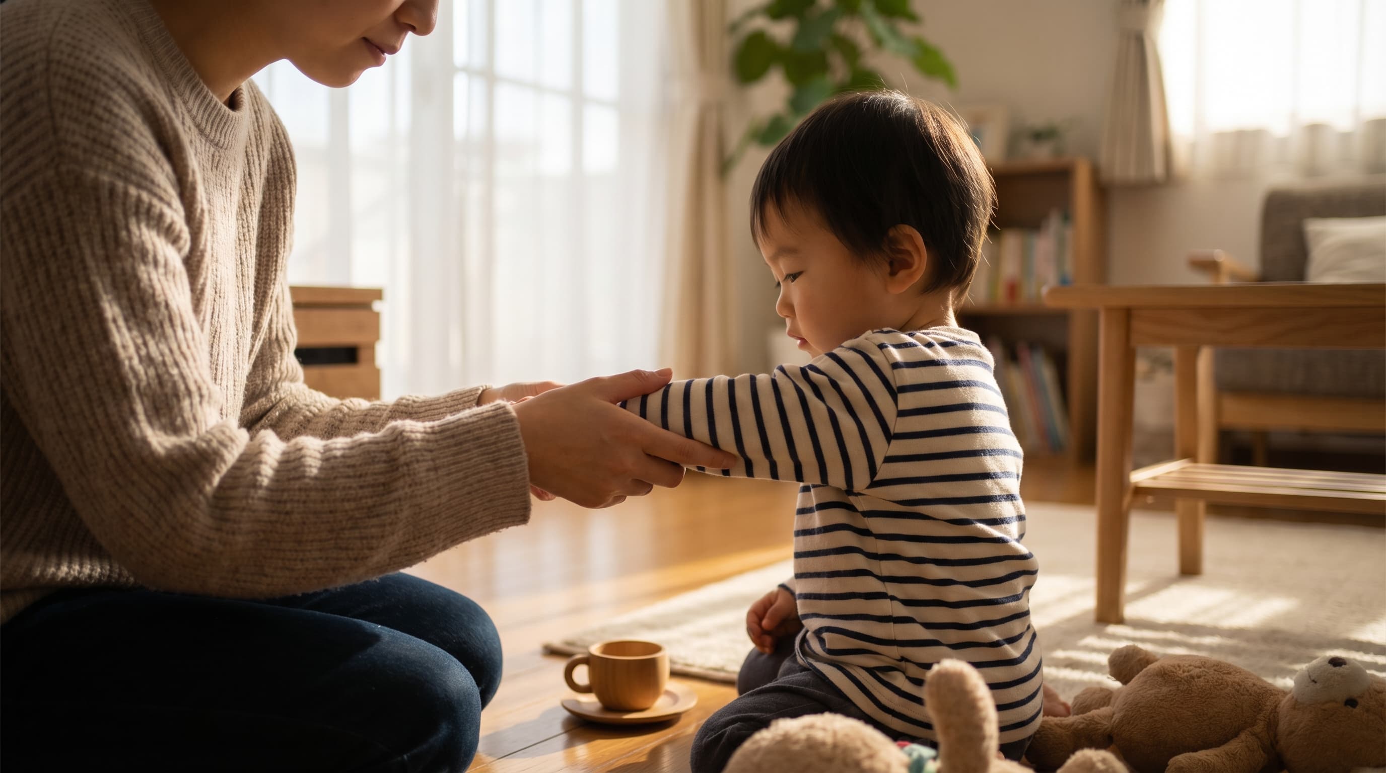 「腕を動かしません！」、肘内障