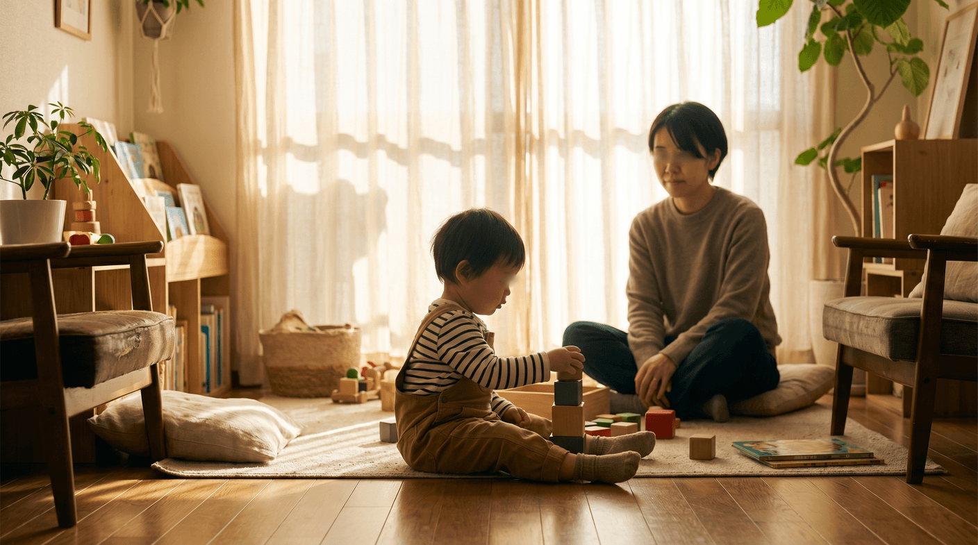 同じ年の子と遊べない