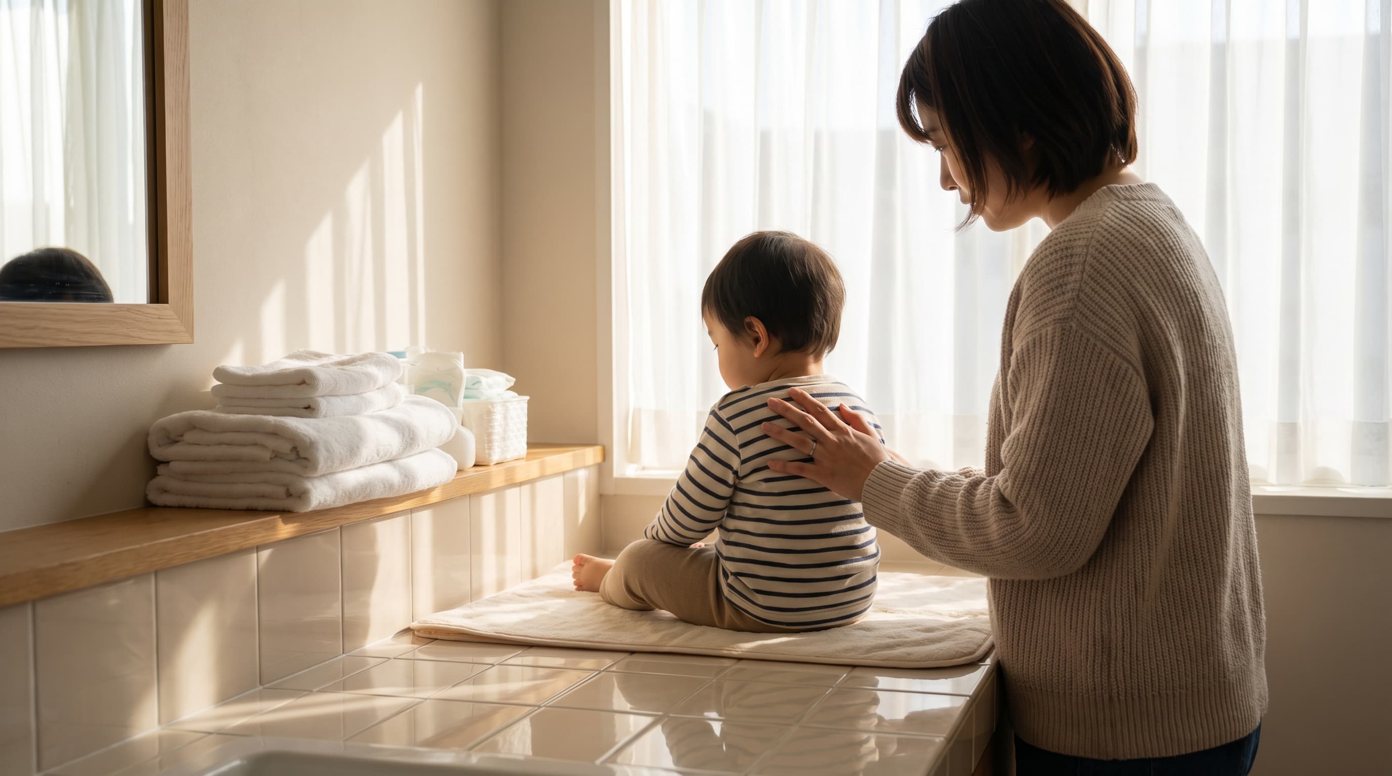 「おしっこの時に痛がります」、尿路感染症